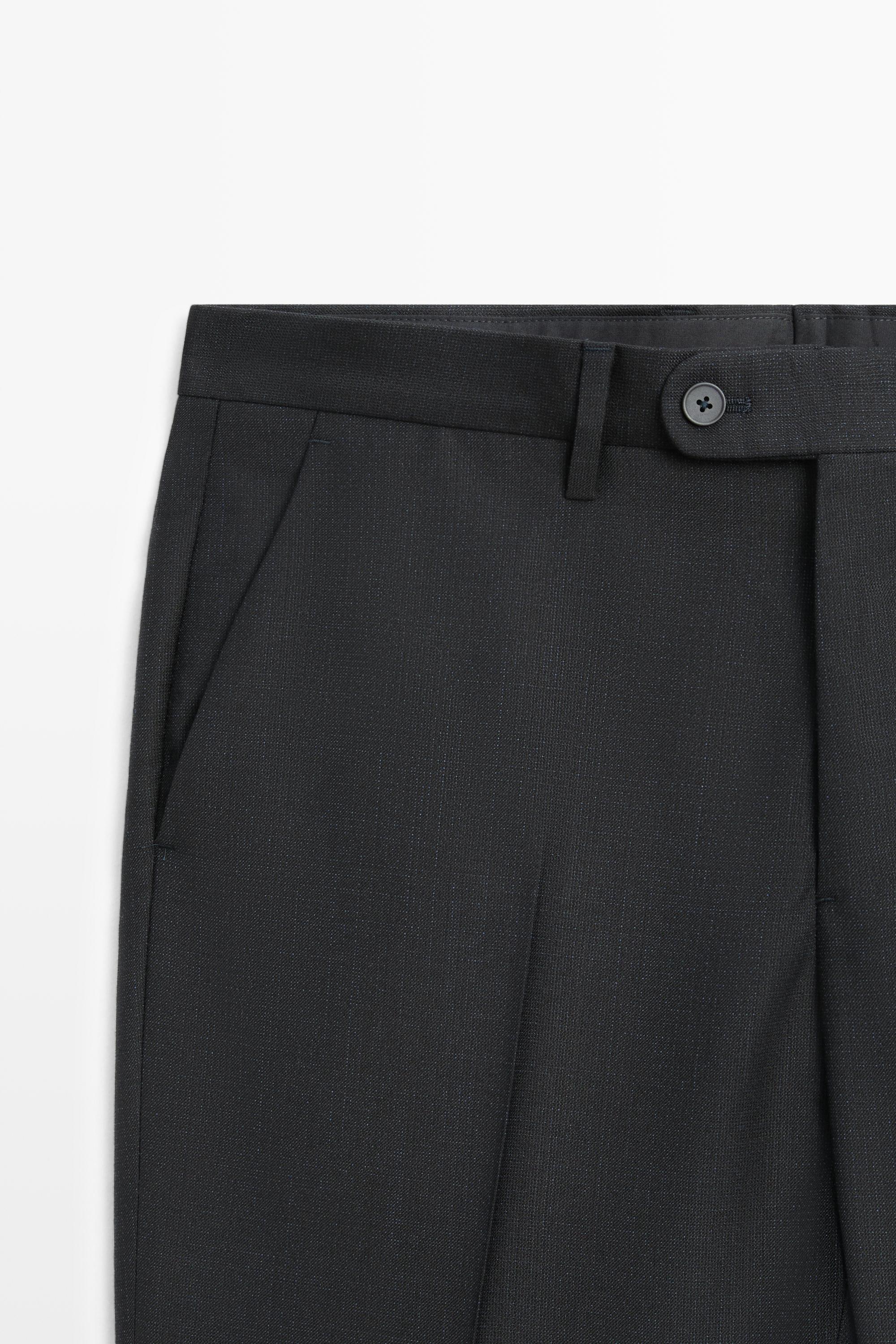 100% wool suit pants